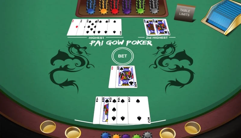 Pai Gow Poker là trò chơi kết hợp giữa poker và mahjong truyền thống
